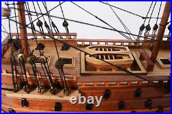 HMS Victory Ship Model Wooden Handicraft for Home Decoration Fully Assembled