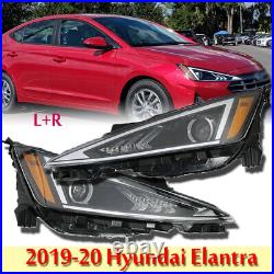 Halogen Headlamp For Hyundai Elantra 2019-20 Headlight Assembly Right Left Pair