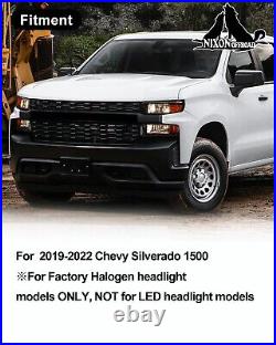 Halogen Model Original Headlights for 2019-2022 Chevy Silverado 1500 Turn Lamp