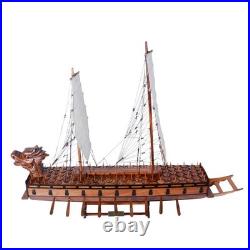 Handcrafted Korean Turtle Ship Legendary Geobukseon Wooden Warship Model