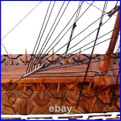 Handcrafted Korean Turtle Ship Legendary Geobukseon Wooden Warship Model