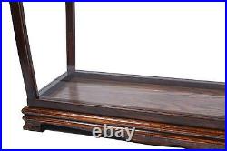 Handcrafted Table Top Display Case for ship models Classic Brown