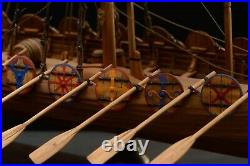 Handcrafted Wooden Viking Drakkar Model Ship Very Details Gift for him