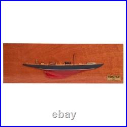 Handicrafts Endeavour Half Hull Wooden Model Ship, Nautical Decor, 60 Cm