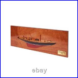 Handicrafts Endeavour Half Hull Wooden Model Ship, Nautical Decor, 60 Cm