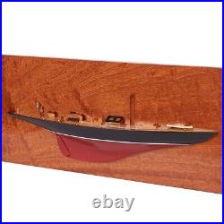 Handicrafts Endeavour Half Hull Wooden Model Ship, Nautical Decor, 60 Cm