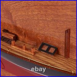 Handicrafts Endeavour Half Hull Wooden Model Ship, Nautical Decor, 60 Cm