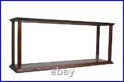 Handmade Display Case for Cruise Liner Midsize Classic Brown ship models