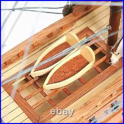 Handmade HMS Victory Sailboat Fully Assembled Plank on Bulkhead Décor Model Ship