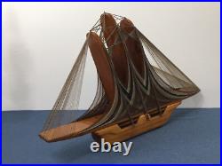 Handmade Model Wooden Ship 30 x 19 x 3