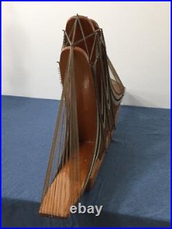 Handmade Model Wooden Ship 30 x 19 x 3