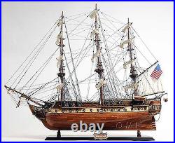 Handmade Wooden Model Ship USS Constitution New Fully Assembled