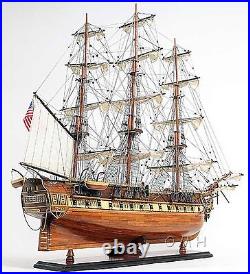 Handmade Wooden Model Ship USS Constitution New Fully Assembled