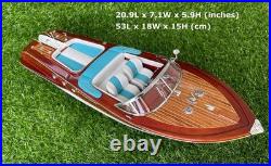 Handmade Wooden Riva Ship Model 21 Vintage Home And Office Decor Gift