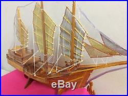 Handmade Wooden Ship Model For Decorate House