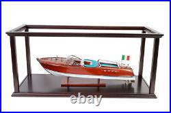 Hardwood display case for model speed boats 70cm MODEL SHIP BOAT GIFT