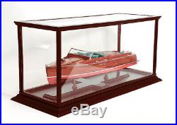 Hardwood display case for model speed boats 80cm MODEL SHIP BOAT GIFT