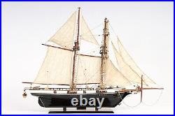 Harvey Painted Ship Model Handmade Wooden Fully Assembled