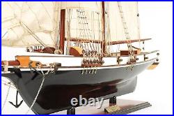 Harvey Painted Ship Model Handmade Wooden Fully Assembled