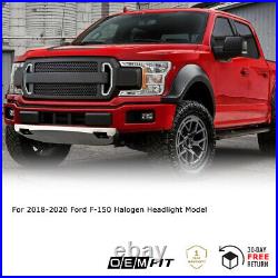 Headlights For 2018 2019 2020 Ford F-150 XLT/Lariat Halogen Clear Signal Lamps