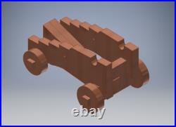 Heller HMS Victory 1100 46 Laser cut gun carriages for guns and carronades