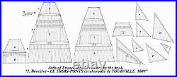 Heller Le Soleil Royal 1100 set of standard sails for model