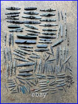 Huge Collection ID'd Vtg Metal US Navy Ships Models ID Battleship USS USN WWII