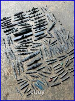 Huge Collection ID'd Vtg Metal US Navy Ships Models ID Battleship USS USN WWII