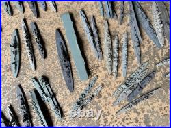 Huge Collection ID'd Vtg Metal US Navy Ships Models ID Battleship USS USN WWII