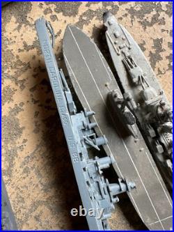 Huge Collection ID'd Vtg Metal US Navy Ships Models ID Battleship USS USN WWII