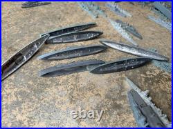 Huge Collection ID'd Vtg Metal US Navy Ships Models ID Battleship USS USN WWII