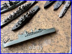 Huge Collection ID'd Vtg Metal US Navy Ships Models ID Battleship USS USN WWII