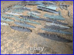 Huge Collection ID'd Vtg Metal US Navy Ships Models ID Battleship USS USN WWII