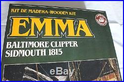 Huge Wood Ship Model Kit Emma Constructo Not For Beginners Men's Gift Idea