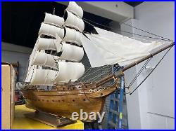 Ken Gardiner Wooden Star of India Tall Model Ship, 30 Extremely Detailed