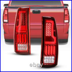 LED Tail Light For 99-06 Chevy Silverado 99-03 GMC Sierra 1500 2500 3500 Red Len