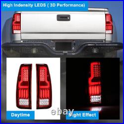 LED Tail Lights PAIR for 99-06 Chevy Silverado / 99-02 GMC Sierra 1500 2500 3500