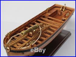 LONGBOAT ARMED FOR WAR wood ship model kit Scale 1/36 42FT gunboat wood ship kit