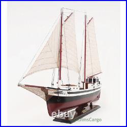 La Gaspésienne Fishing Boat Wooden Schooner Model 43 Canadian Sailboat New