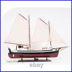 La Gaspésienne Fishing Boat Wooden Schooner Model 43 Canadian Sailboat New