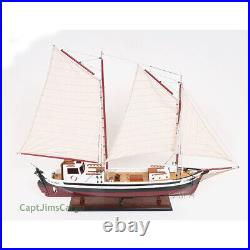 La Gaspésienne Fishing Boat Wooden Schooner Model 43 Canadian Sailboat New