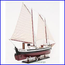 La Gaspésienne Fishing Boat Wooden Schooner Model 43 Canadian Sailboat New