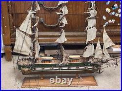 La president Frigate ship year 1800, size 26×22, Fully built wooden model