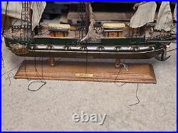 La president Frigate ship year 1800, size 26×22, Fully built wooden model