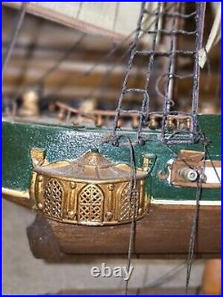 La president Frigate ship year 1800, size 26×22, Fully built wooden model