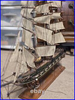 La president Frigate ship year 1800, size 26×22, Fully built wooden model