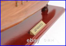 Lady Washington Ship Model Handcrafted Fully Assembled Ship With Large Masts Lady Washington Ship Model Handcrafted Fully Assembled Ship With Large Masts
