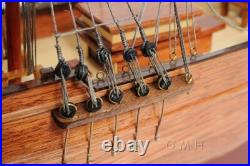 Lady Washington Ship Model Handcrafted Fully Assembled Ship With Large Masts