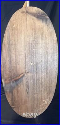 Large Handcrafted Wooden Schooner Model Ship, Vintage