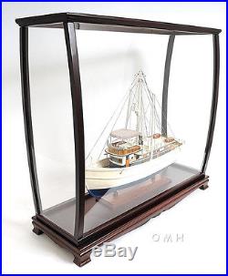 Large Wooden Ship Model Display Case 40 For Tall Ships, Sailboats, Yachts, Boats